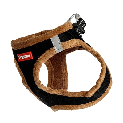 Dogman Step In Plush Hundsele Svart med Plysch